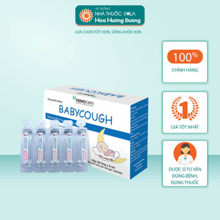 Siro ho cho bé Novocare - Babycough giảm ho nhanh cho trẻ từ 3 tháng tuổi - Hộp 20 ống