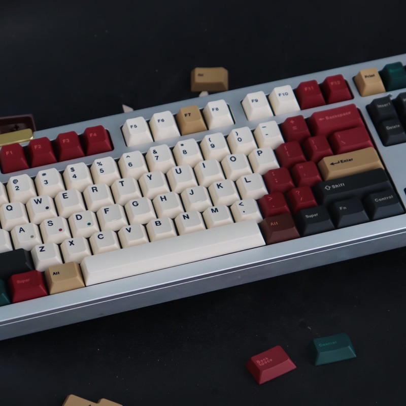 Keycap Mixed Light R3 Cherry profile PBT Dyesub nút bàn phím cơ Mitoby Studio