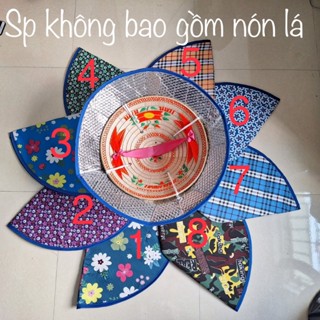 Bao Nón Lá Cách Nhiệt 2 Lớp , Vải Dù Chống Nắng, Chống Mưa Khi Làm Việc Ngoài Trời (đường kính 60cm)