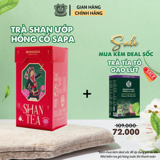 Trà Shan Ướp Hồng Cổ Sapa Mohodo Tốt Cho Tiêu Hóa Giúp Thư Giãn - Hộp 30G