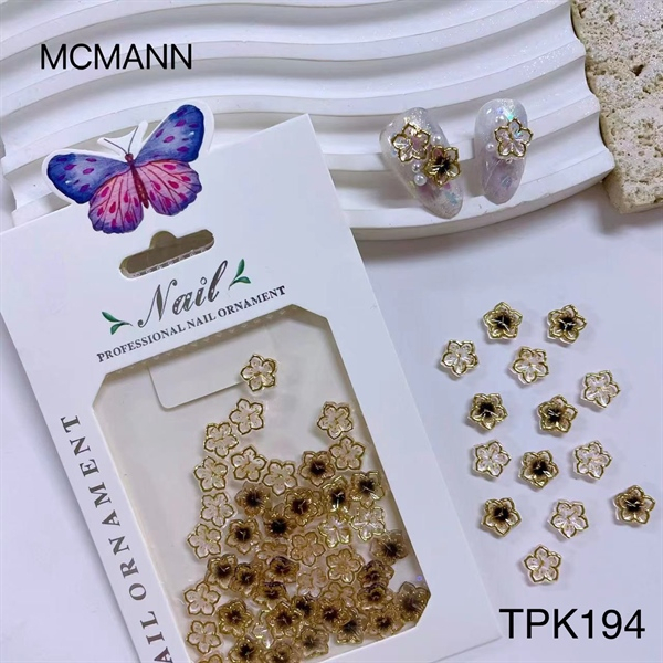 Túi phụ kiện hình Hoa  - phụ kiện charm chuyên dùng trang trí móng tay chân - Sushi nail mi
