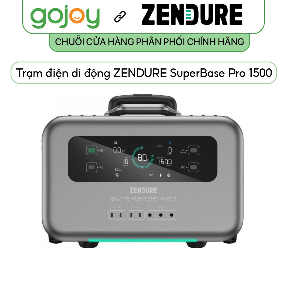 [GIÁ SỐC] Trạm điện di động ZENDURE SuperBase Pro 1500 ZDSBP1500  - GOJOY VN Phân Phối Bảo Hành 2 Năm