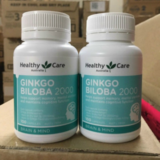 Viên Uống Bổ Não Healthy Care Ginkgo Biloba 2000mg 100 Viên