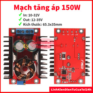 Mạch boost tăng áp dc-dc 150w điện áp vào 10v-32v cho ra 12v-35v