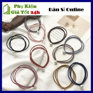 Dây cột tóc 3 lớp đính đá xinh