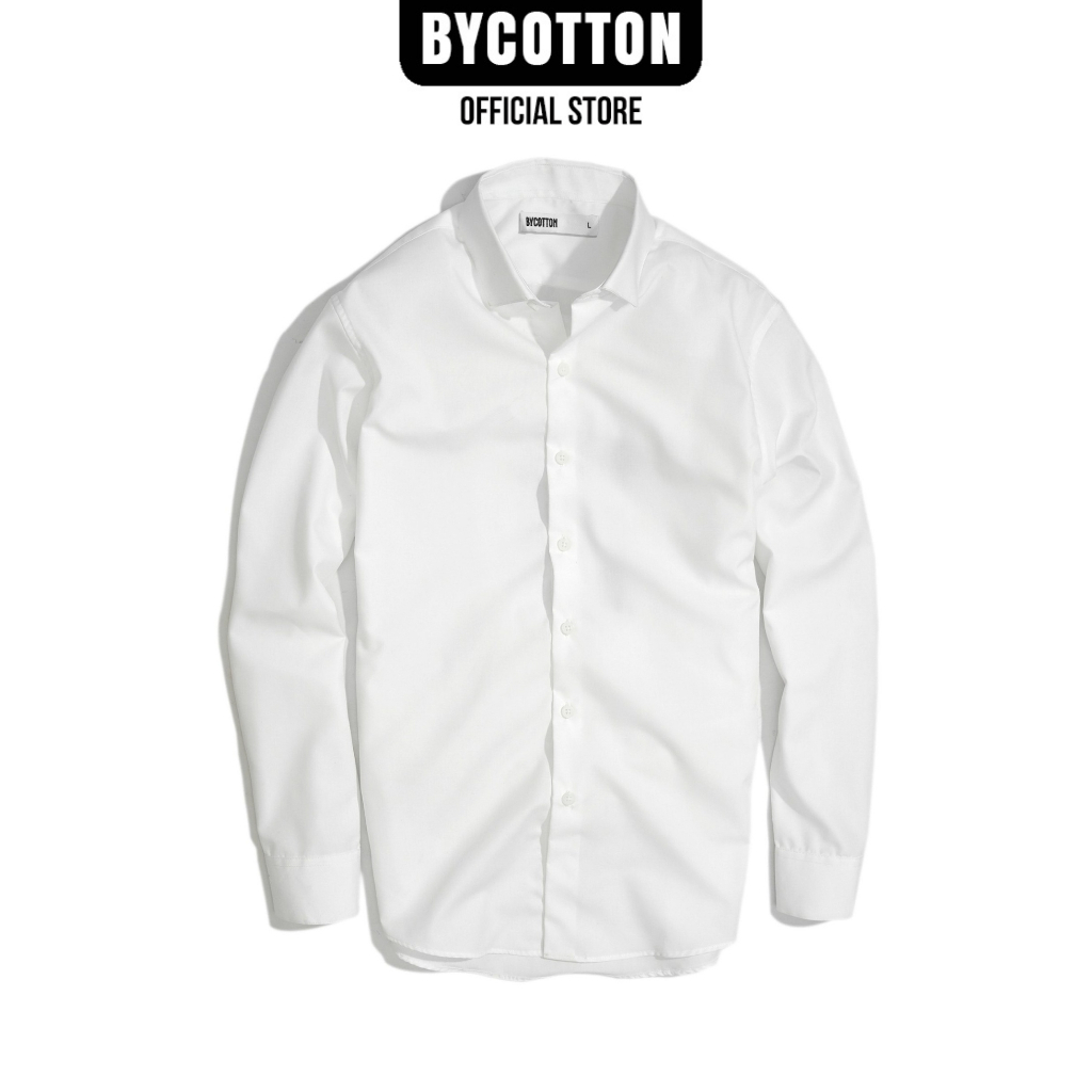 Áo Sơ Mi Nam Cao Cấp Trơn Shirt White 2.0 - BAMBOO BY COTTON