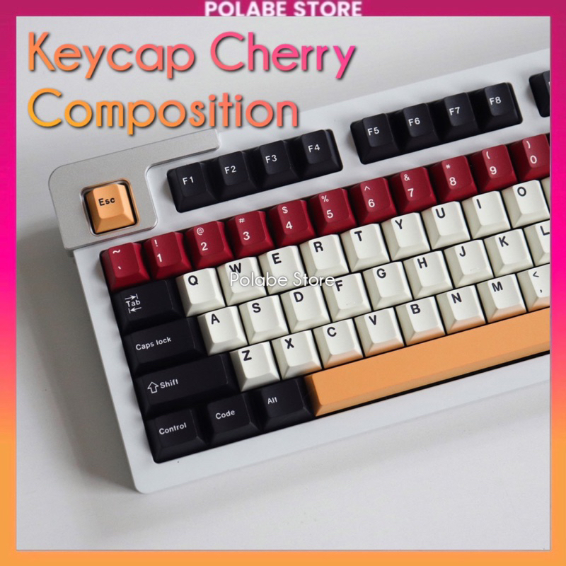 Keycap Composition Cherry Profile PBT dyesub bàn phím cơ cao cấp Keycap GMK Clone CMK Aifei DaYe - Polabe Store