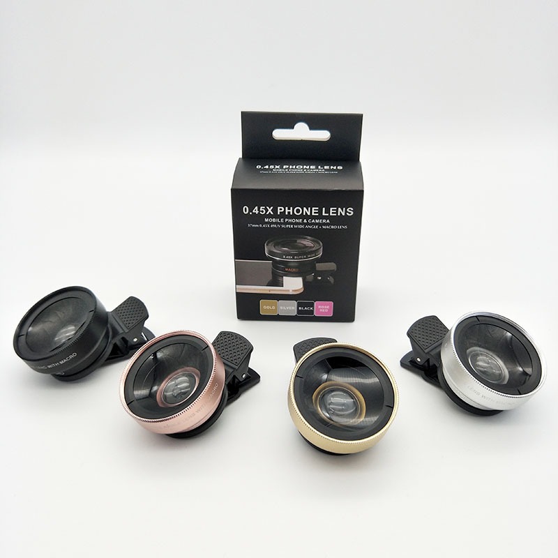 Ống Kính Macro HD Góc Siêu Rộng 0.45X (KIM LOẠI) | BigBuy360 - bigbuy360.vn