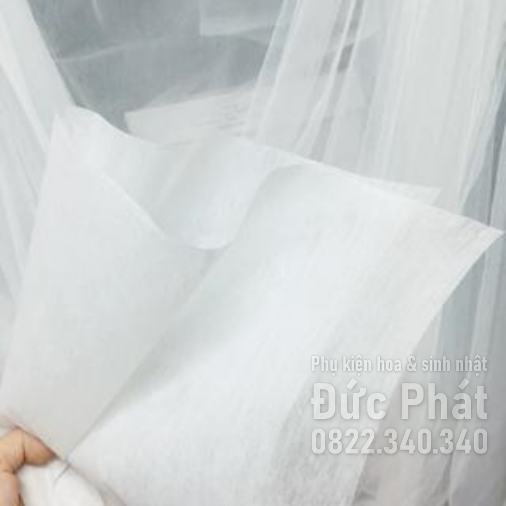 Giấy Mếch Bông Khổ 50*50cm, Dẻo Dai - Chống Thấm Nước, Lót Gói Hoa - Gói Quà