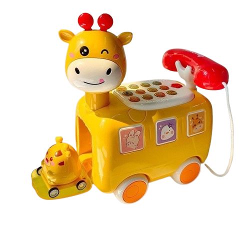 Đồ Chơi Điện Thoại Hình Hươu cao cổ đa năng có đèn nhạc cho bé