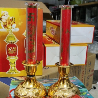 Đèn cầy led thờ phật trang trí bàn thờ
