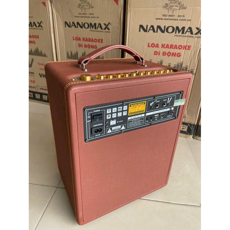 Loa Karaoke xách tay Nanomax K40 bass 20 cm, công suất lớn. Karaoke siêu hay