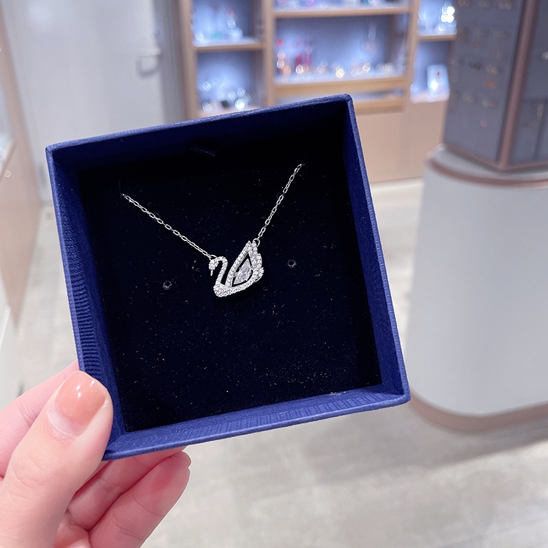 Dây chuyền nữ Swarovski Dancing Swan necklace 6052SV