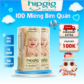 Combo 2 bịch Bỉm Quần Hipgig đầy đủ size,thấm hút siêu tốt