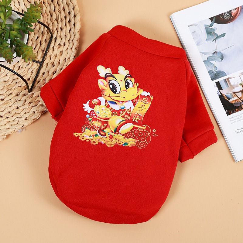 Áo cho chó mèo từ  - Áo tết lễ hội cho chó mèo mẫu mới 2024