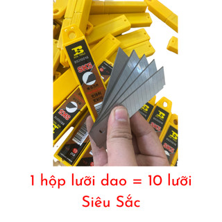 Lưỡi dao dọc giấy bosi siêu sắc 1 hộp 10 chiếc