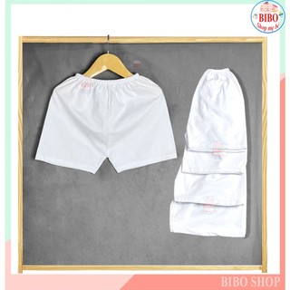 Combo 5 Quần Đùi Trắng Sơ Sinh Chất 100% Cotton Dày Dặn, Mịn, Đẹp,Quần Ngắn Cho Bé Mặc Nhà Mát (3-75KG)_mã Quần Đùi xịn