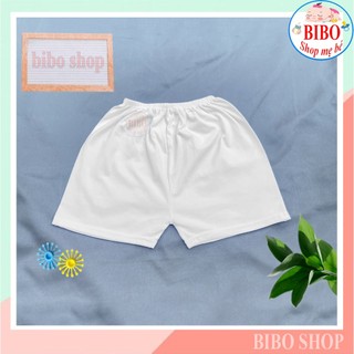 Quần Ngắn Cho Bé Sơ Sinh Màu Trắng,Quần Đùi Chất 100% Cotton Dày Dặn, Mịn, Đẹp,Bé Mặc Nhà Mát (3-75KG)_Đùi xịn