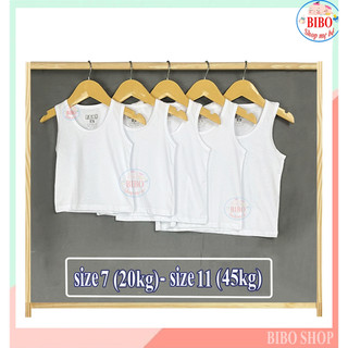 Set 5 Áo Thun 3 Lỗ Cho Bé Màu Trắng  Vải Cotton Mặc Đẹp, Vải Mềm Mịn Rất Mát_ Fn