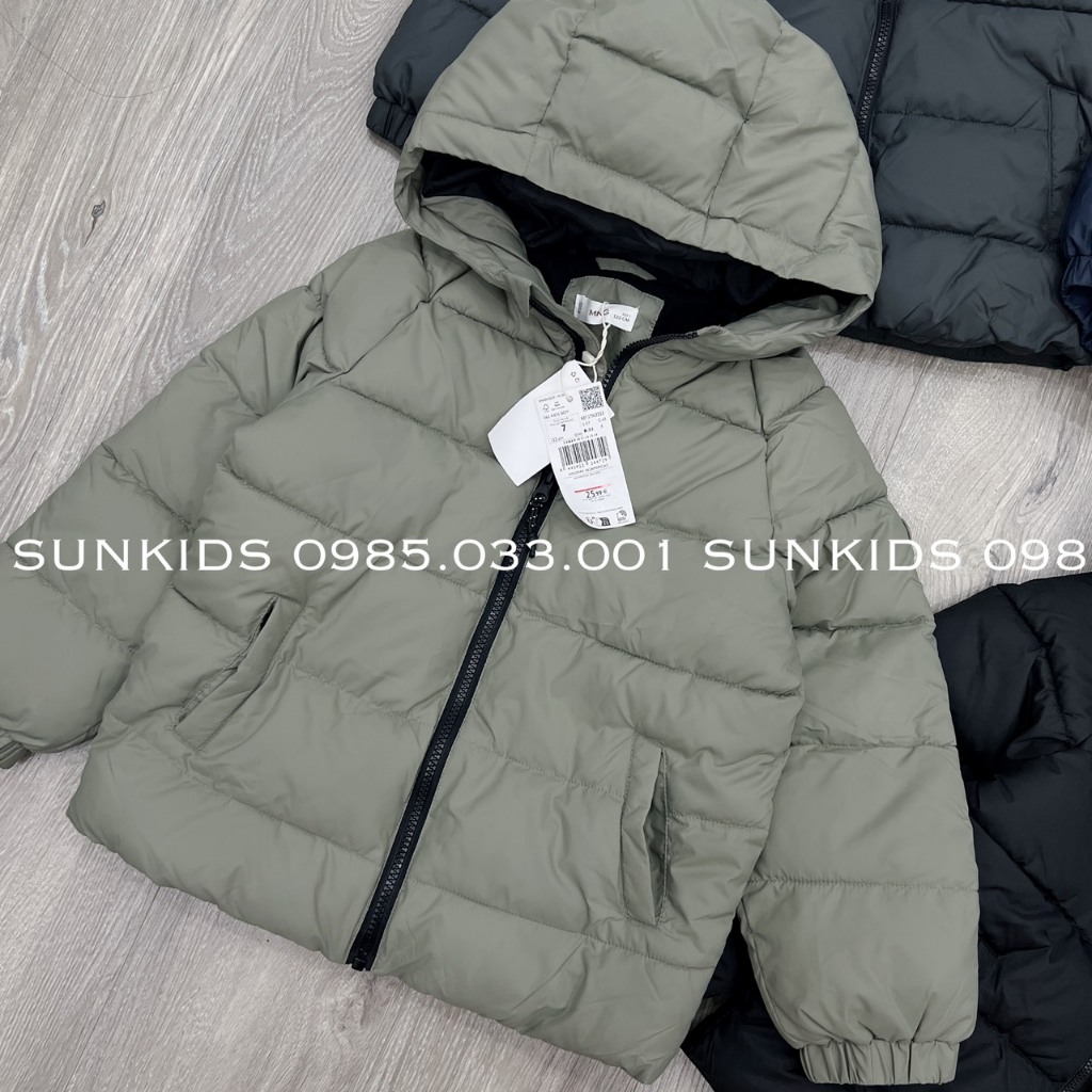 Áo phao bé trai bé gái MNG basic 4 màu