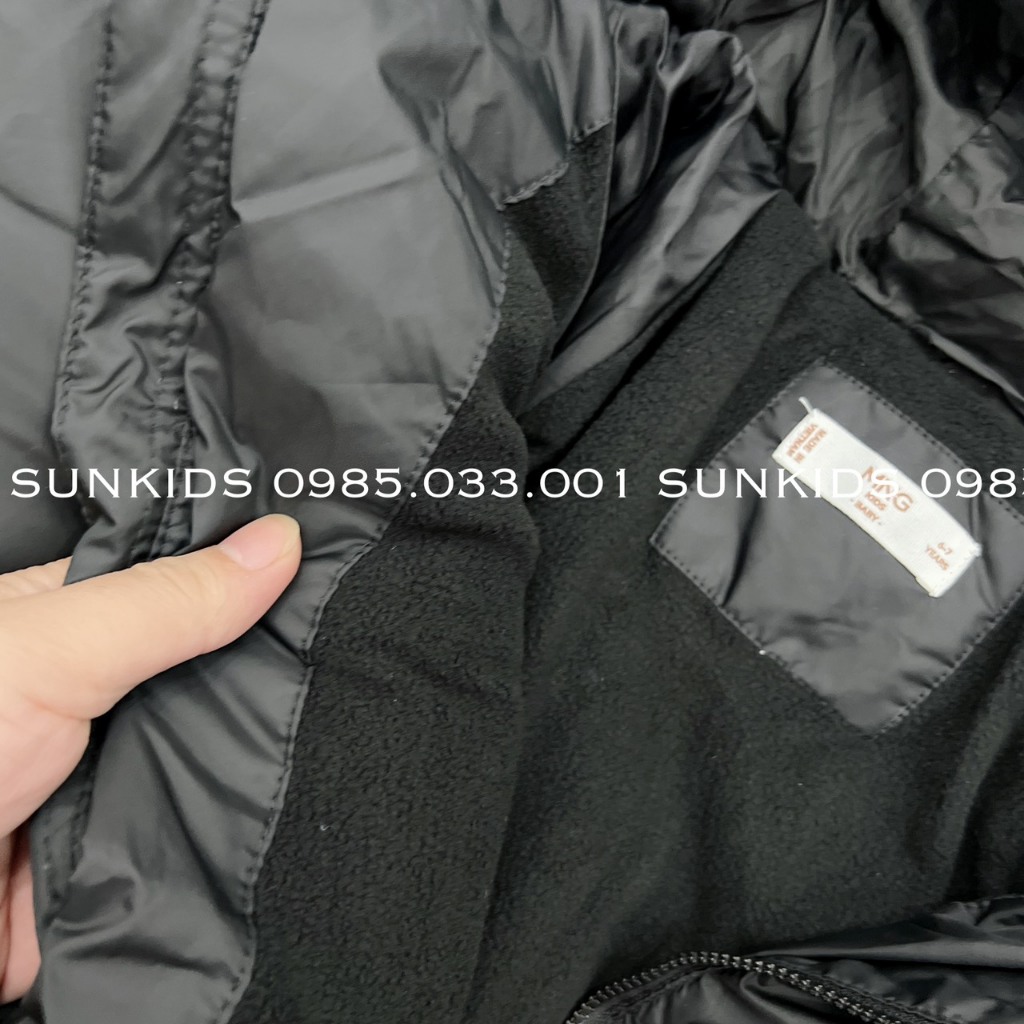 Áo phao bé trai bé gái MNG basic 4 màu