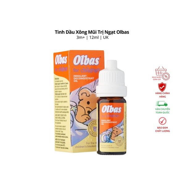 Tinh dầu Olbas cho trẻ từ 3 tháng