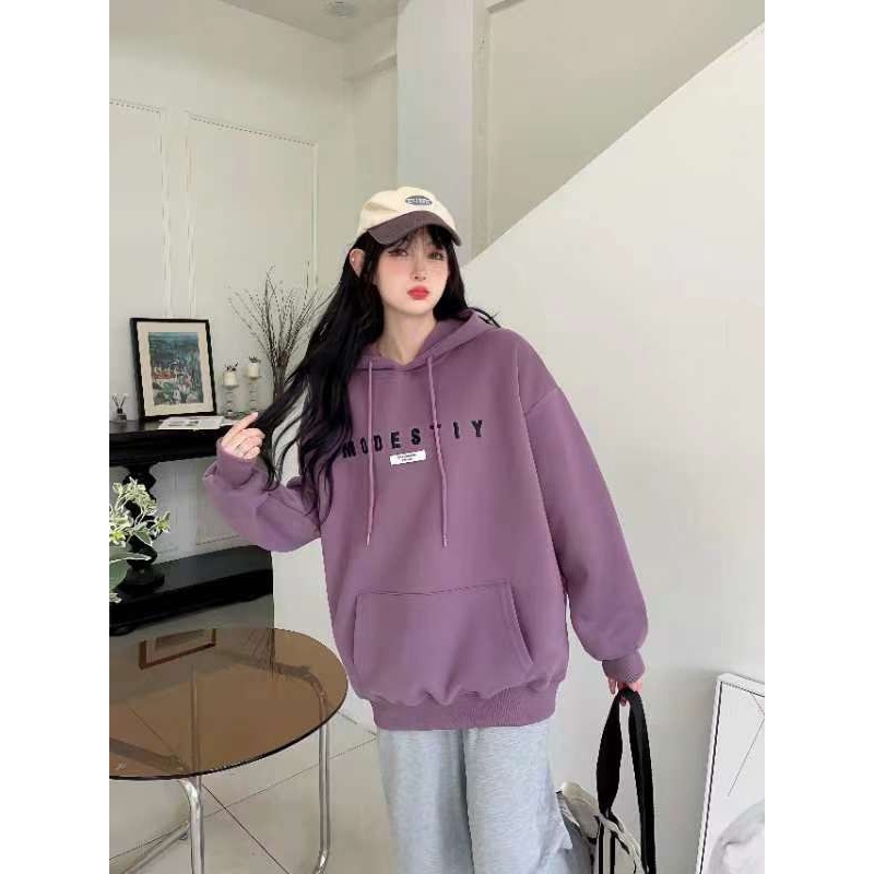 Áo hoodie mũ MODESTIY
