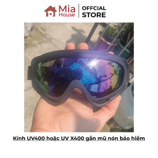 Kính UV400 hoặc UV X400 gắn mũ nón bảo hiểm nhiều màu - chống chói, chống tia UV, chống bụi, phụ kiện gắn mũ bảo hiểm