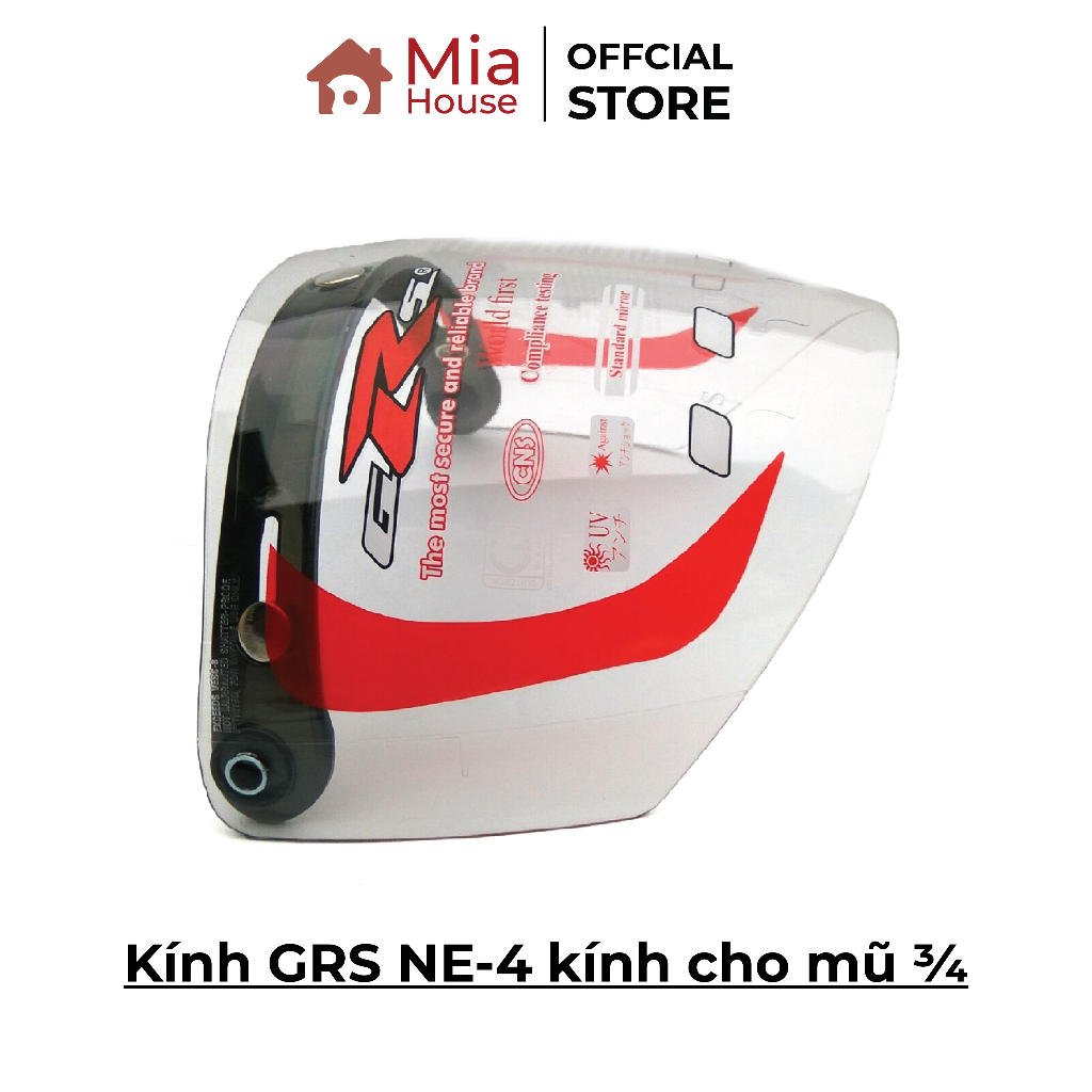Kính gắn nón bảo hiểm hãng - Kính GRS NE-4 kính cho mũ ¾