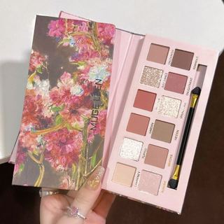 Phấn mắt Muge leen, bảng phấn mắt 12 ô kèm cọ nội địa trung tông màu trầm C52 - Sammi beauty