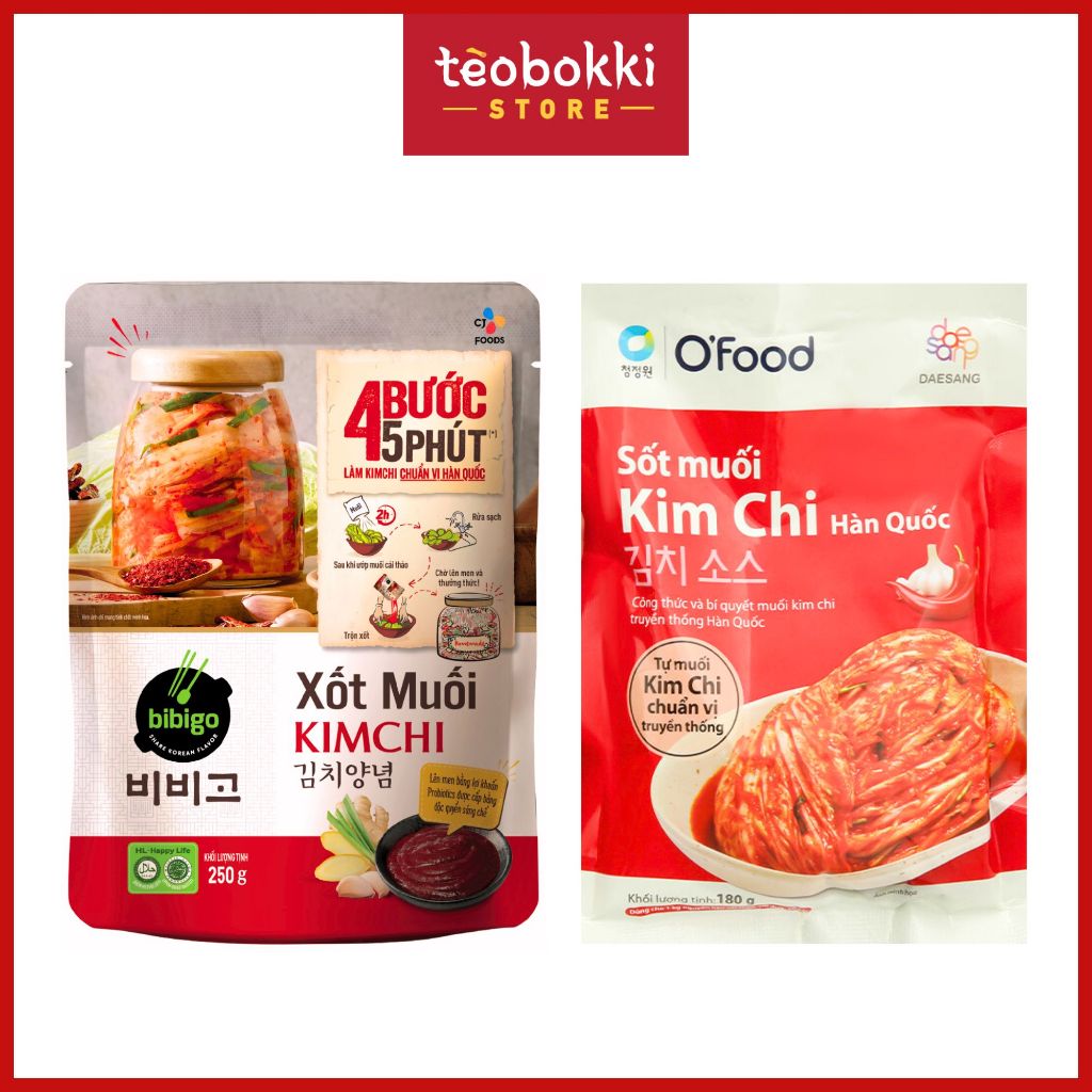 Sốt muối kim chi Hàn Quốc O'Food - Xốt muối kim chi chuẩn vị Hàn Quốc Bibigo