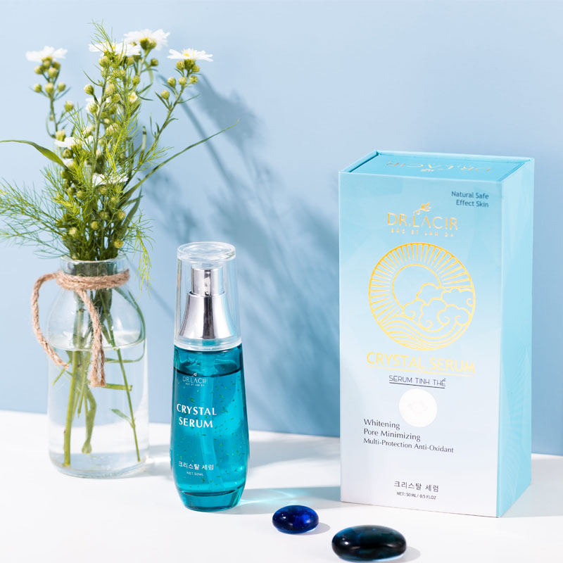 Serum Tinh thể vàng 24k Serum tinh thể Crystal Serum Dr Lacir dưỡng trắng da,ngăn ngừa láo hóa,se khít lỗ chân lông 50ml