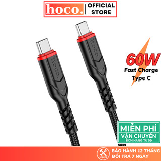 Dây sạc nhanh Type C 60w HOCO Cáp bọc dù chống gãy gập siêu bền dùng cho dòng android samsung xiaomi