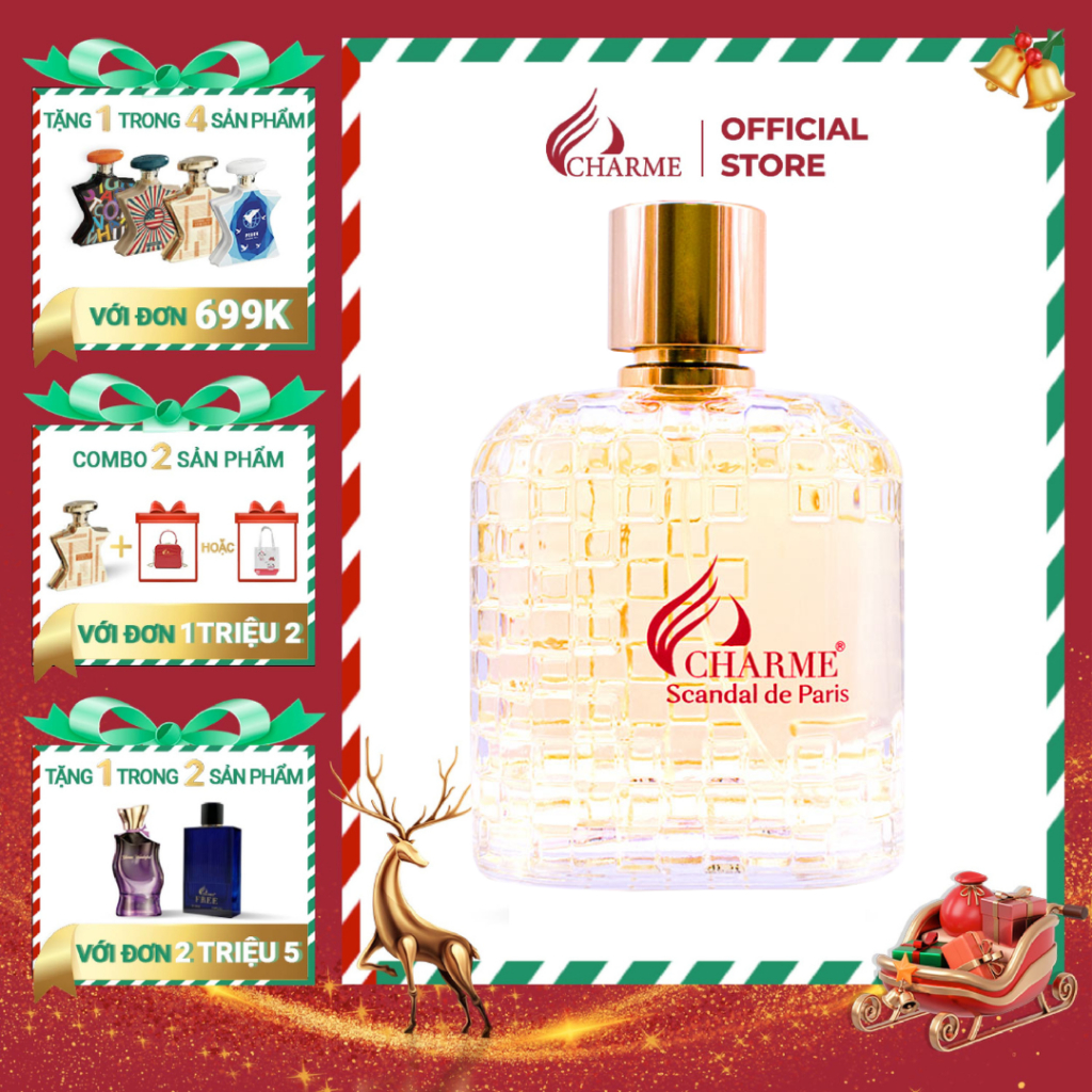 Nước hoa nữ sang trọng, Charme Scandal De Paris, quyến rũ, sang trọng, lưu hương nồng nàn, 100ml