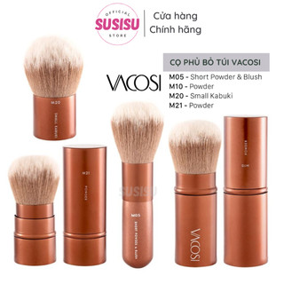 Cọ phủ phấn bỏ túi Vacosi Hàn Quốc POWDER BRUSH phủ má hồng, đánh khối M05 M10 M20 M21 mẫu mới