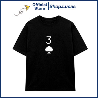 Áo Thun Lá Bài 3 Bích Tết 2024 Unisex Nam Nữ Form Rộng Shop.Lucas