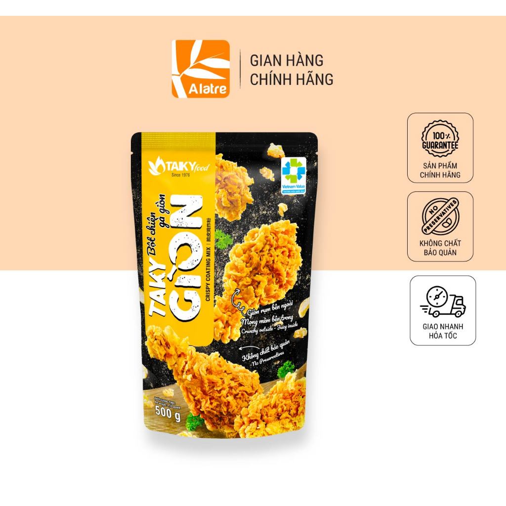 500G Bột Chiên Gà Giòn TakyGION Hàng Chính Hãng, Date Mới Nhất