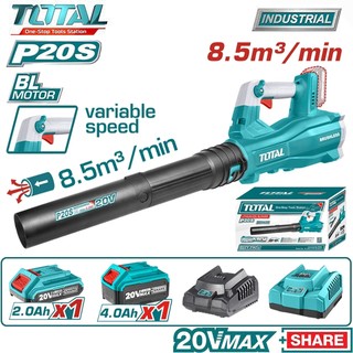 Máy thổi bụi / thổi lá dùng pin total 20v tabli20428 brushless