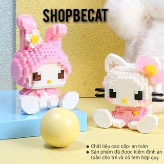  Đồ Chơi Năm Mới Lắp Ráp Nhân Vật Hoạt Hình Disney, Gấu Dâu, Thỏ Kuromi (Fullbox,Thanh Gỡ)