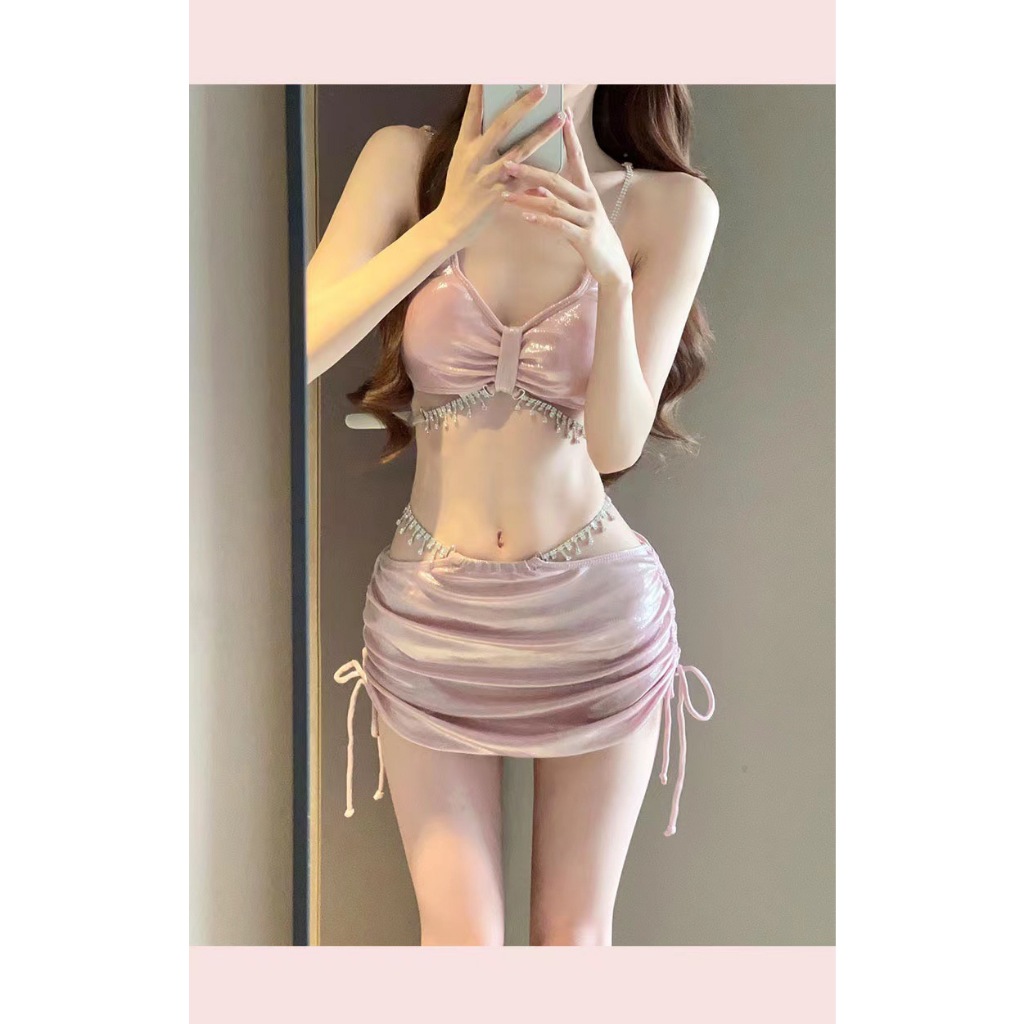 Bikini đi biển 3 MẢNH siêu dễ thương, nhiều màu