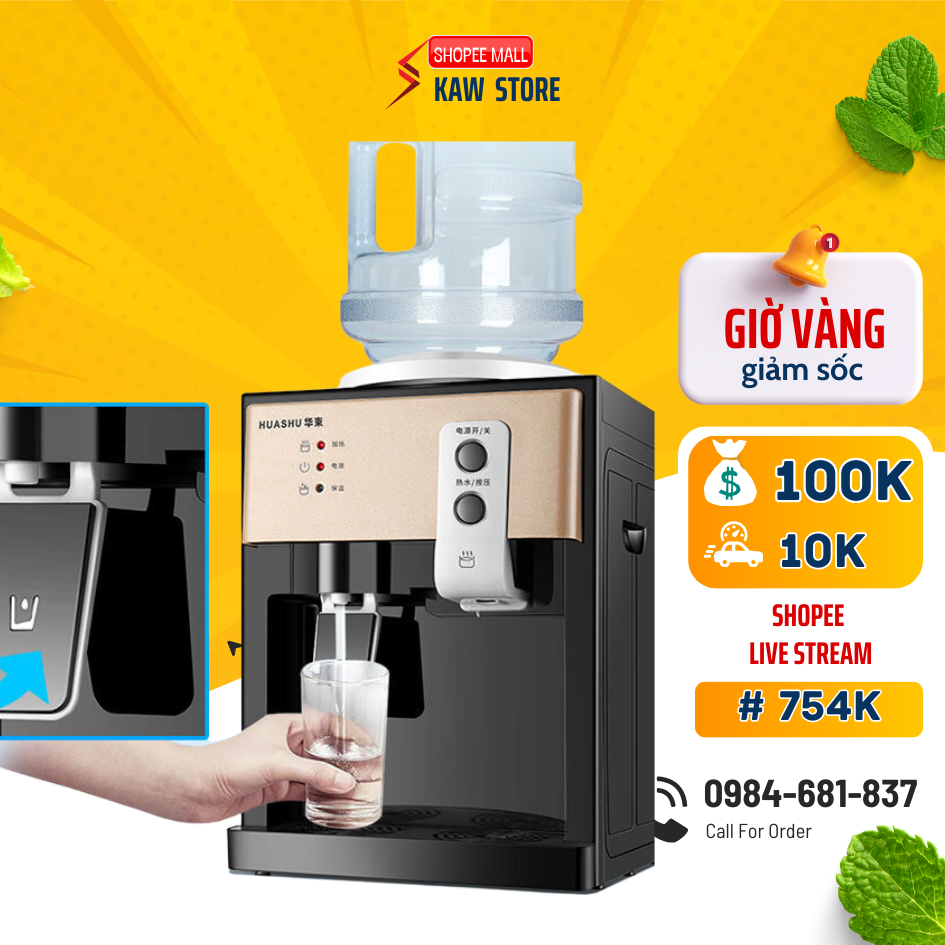 Cây Nước Nóng Lạnh Mini KAW Làm Nước Nóng Lạnh Cực Nhanh - Bảo Hành Chính Hãng