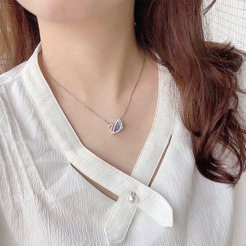 Dây chuyền nữ Swarovski Dancing Swan necklace 6052SV