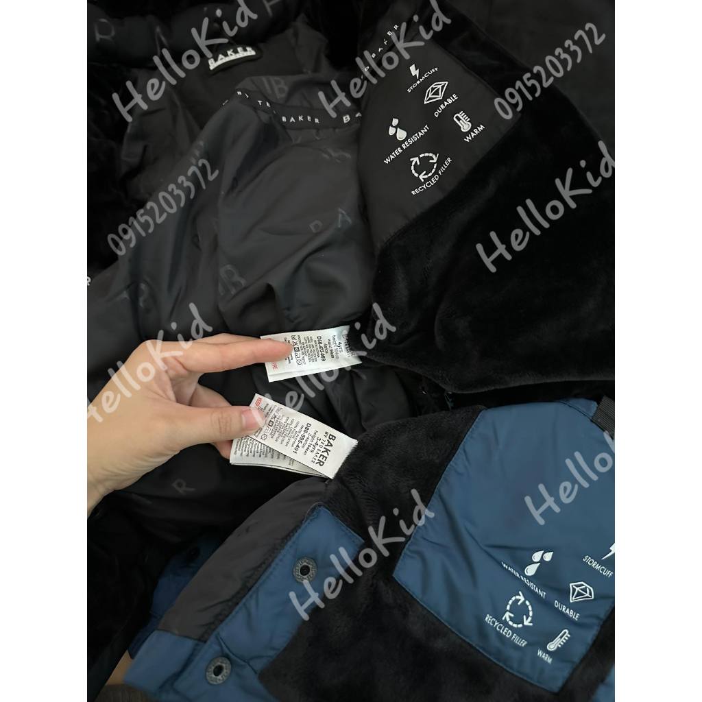 Áo khoác phao thân dài TEDBK Uk xịn cho bé