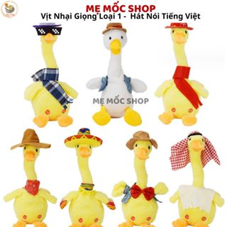 Đồ Chơi Vịt Bông Nhảy Múa Nhại Giọng Biết Nói, Vịt Nhại Giọng Sạc Điện Biết Hát Hottrend Quà Tặng Độc Lạ Vui Nhộn