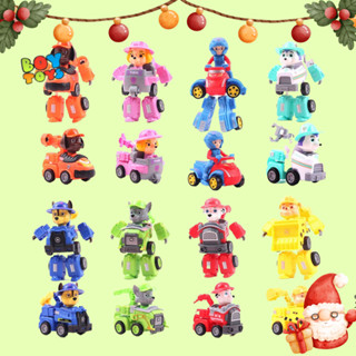 Bộ 8 đồ chơi chó cứu hộ Paw Patrol lắp ráp biến hình 2 trong 1 cho bé thỏa sức vui chơi