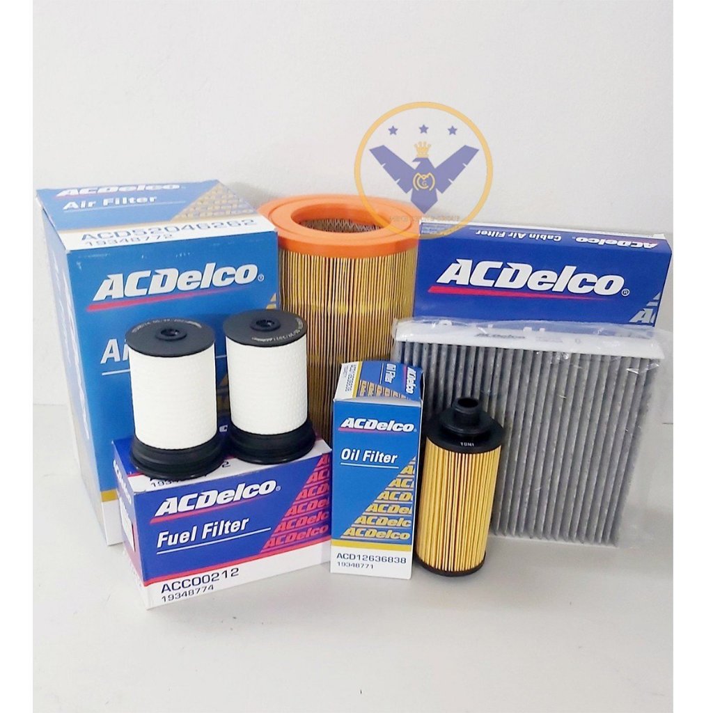 COMBO 4 lọc: Lọc điều hòa, lọc động cơ, lọc nhiên liệu ACDelco cho xe Chevrolet Trailblazer, colorado