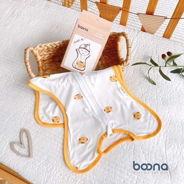 Nhộng chũn Boona cho bé sơ sinh chất vải mềm mại giúp bé ngủ ngon sâu giấc shop Unibaby