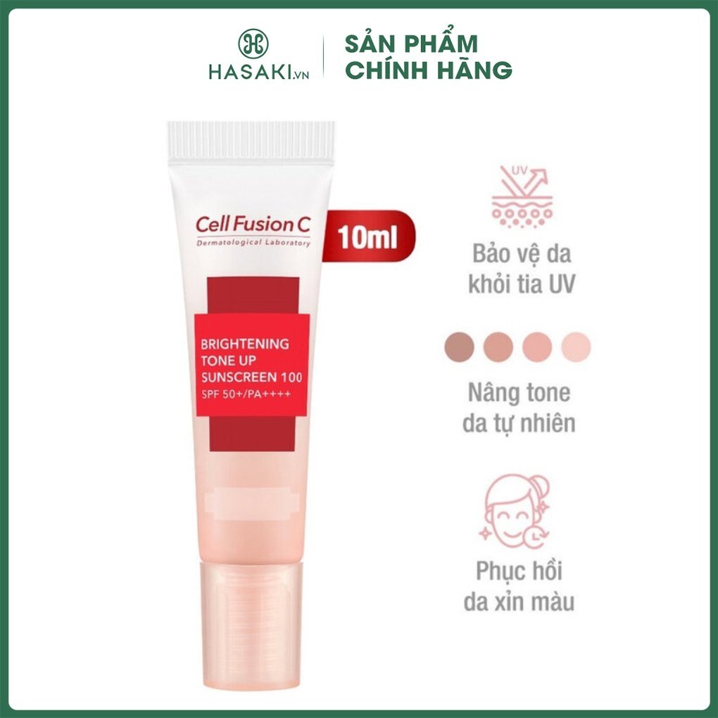 Kem Chống Nắng Dưỡng Trắng Nâng Tone Kiềm Dầu Cell Fusion C Toning Sunscreen 100 SPF50+/ PA++++ 50ml Hàn Quốc Chính Hãng