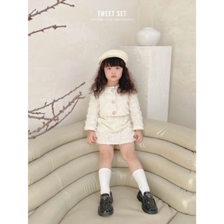 Váy công chúa cho bé gái Tweet dạ trắng Set - HOMI BABY HOUSE