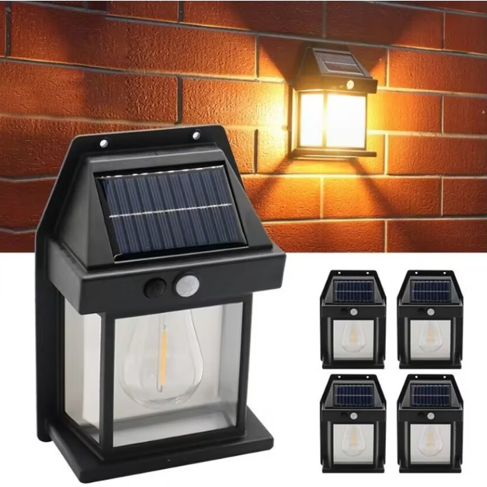 Đèn LED Đèn năng lượng mặt trời có cảm biến hồng ngoại 3 chế độ sáng SỢI VONFRAM đèn cảm ứng hồng ngoại